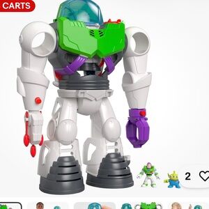 Buzz Lightyear Robot Playset in White, Green & Purple